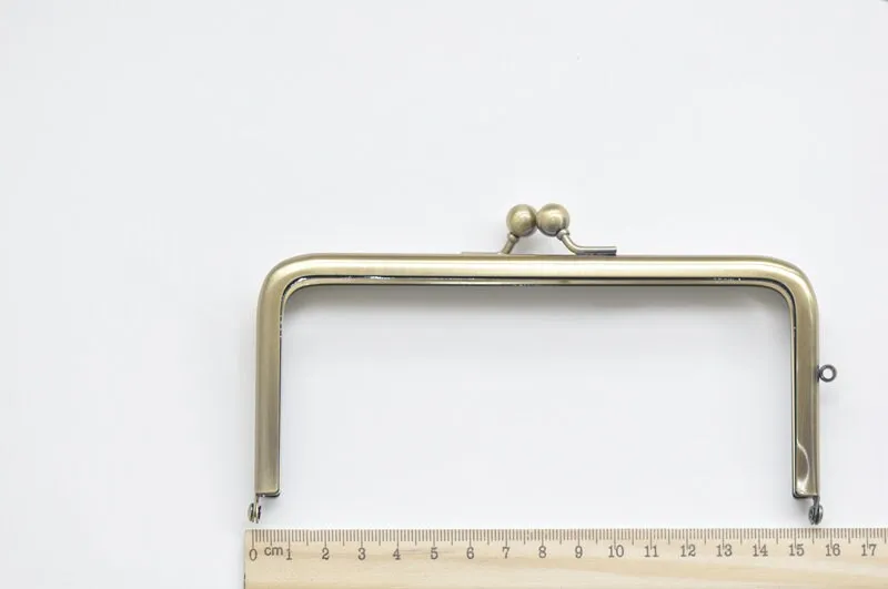 15.5cm x 5.5cm Bronze Purse Frame Clasp Glue-In Style