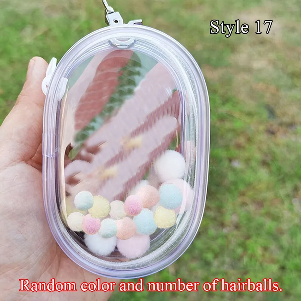 1pcs Transparent Mystery Box Keychain Bag Storage Case Organizer Box Storage Pouch Keychain Wallet Thicken Toy Doll Gifts Bag