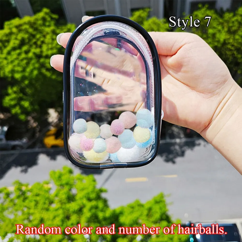 1pcs Transparent Mystery Box Keychain Bag Storage Case Organizer Box Storage Pouch Keychain Wallet Thicken Toy Doll Gifts Bag