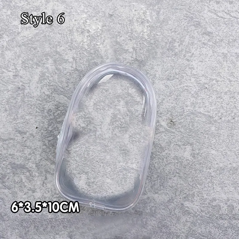 1pcs Transparent Mystery Box Keychain Bag Storage Case Organizer Box Storage Pouch Keychain Wallet Thicken Toy Doll Gifts Bag