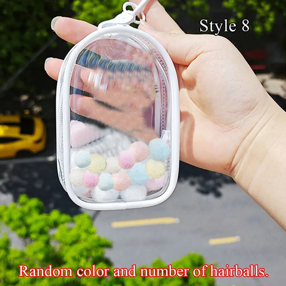 1pcs Transparent Mystery Box Keychain Bag Storage Case Organizer Box Storage Pouch Keychain Wallet Thicken Toy Doll Gifts Bag