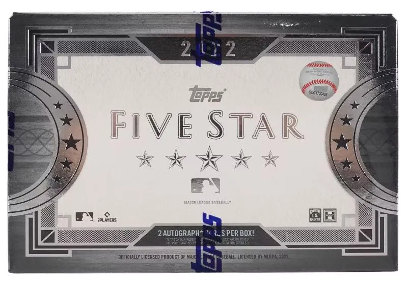 2022 Topps Five Star Baseball Hobby Box