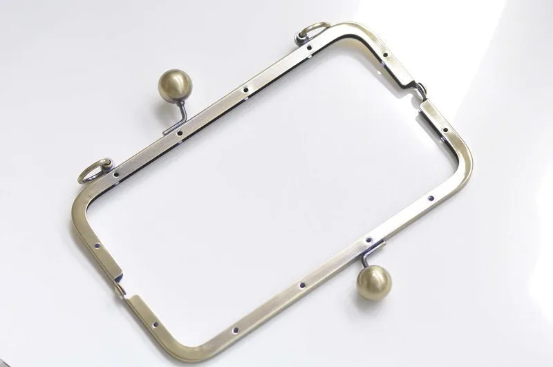 20cm Bag Purse Frame Clutch Bag Purse Frame With Screws Bronze/Gold