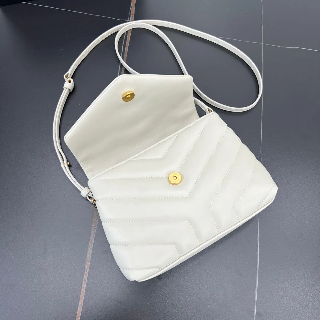 20cm Lou Lou Milk White Cross Shoulder Bag 467072