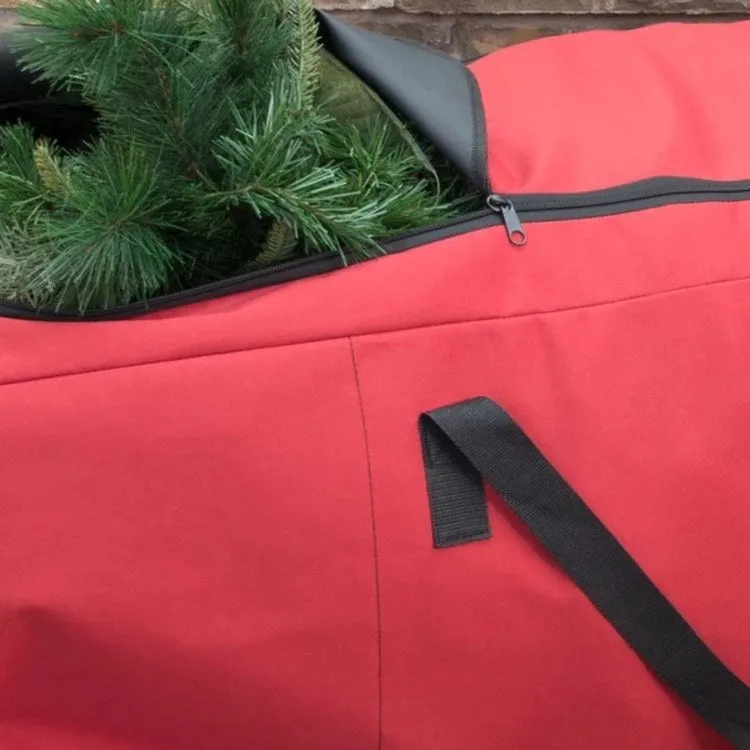 56" Red EZ Roller Christmas Tree Storage Bag with Wheels