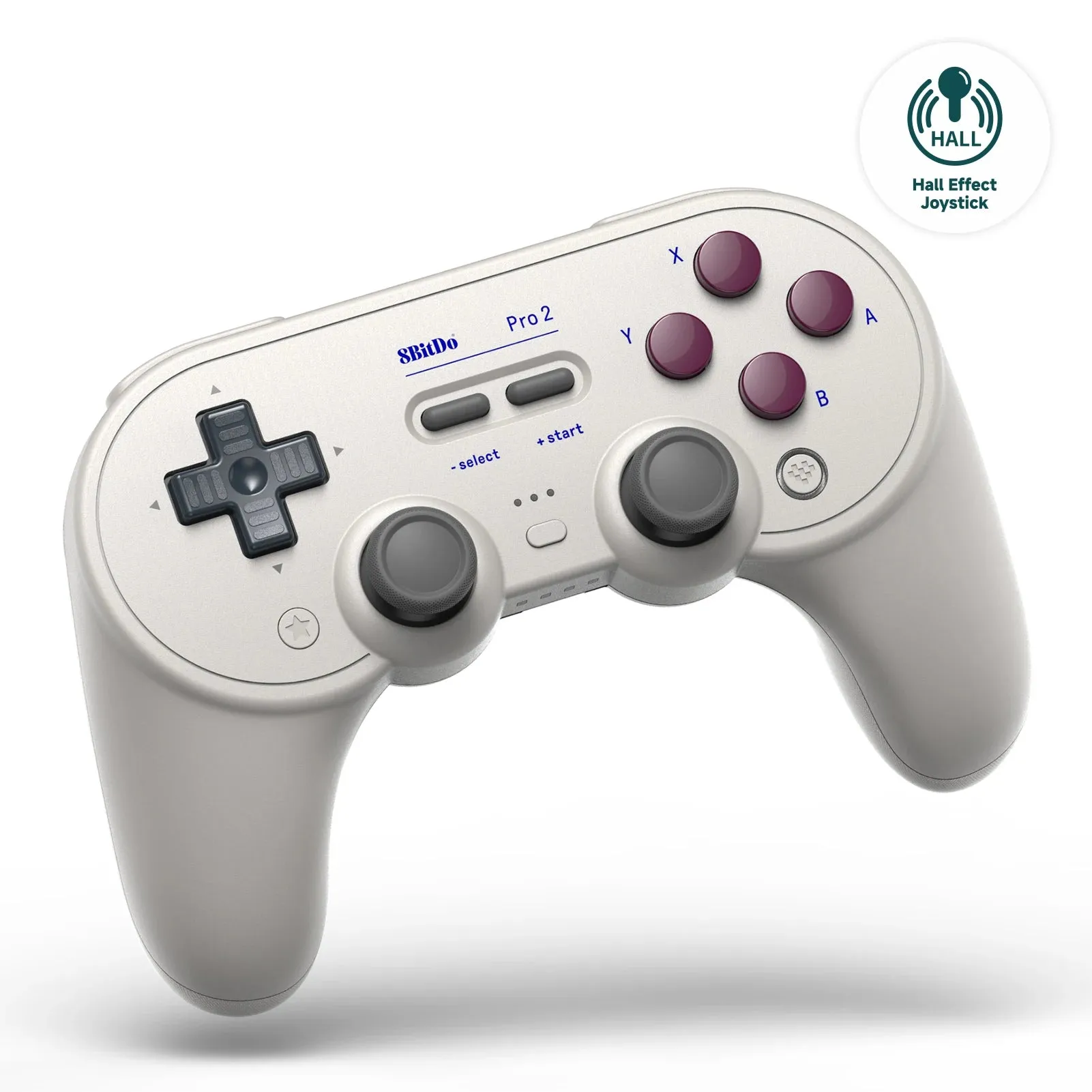 8BitDo Pro 2 Bluetooth Controller: HALL version. For Nintendo Switch, PC, MacOS, Android, Steam, Pi