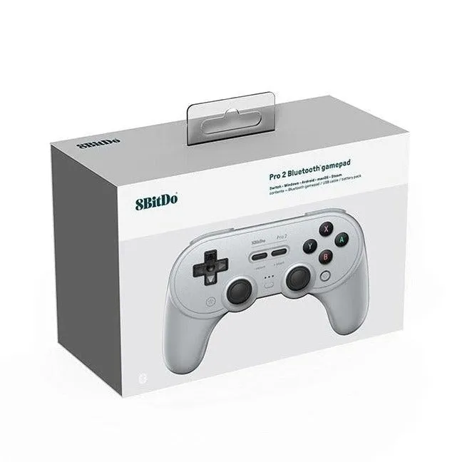 8BitDo Pro 2 Bluetooth Controller: HALL version. For Nintendo Switch, PC, MacOS, Android, Steam, Pi