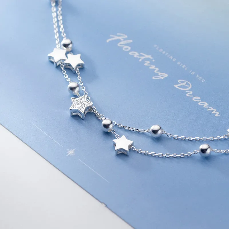 925 Sterling Silver Star Bracelet