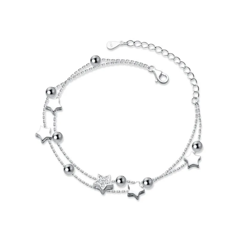 925 Sterling Silver Star Bracelet