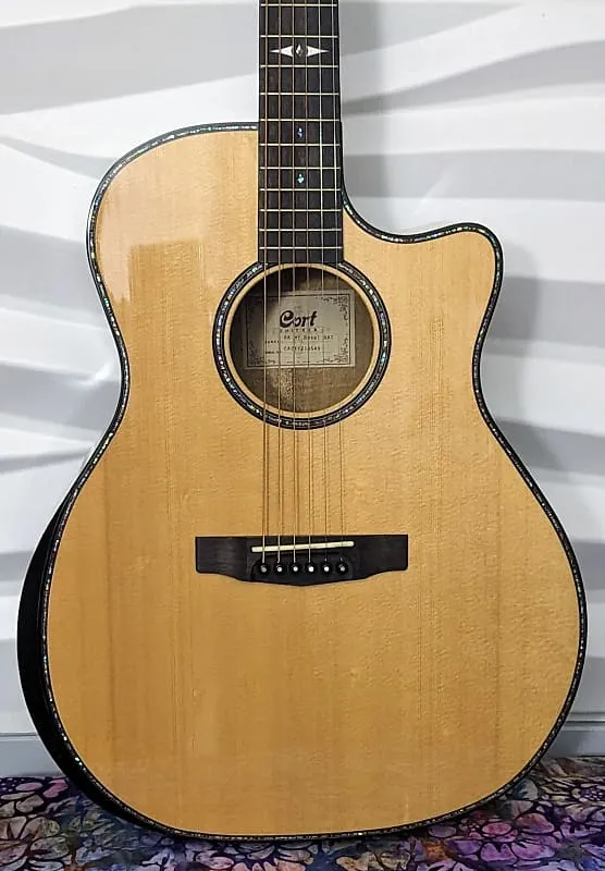 Acoustic Guitar Cort Grand Regal Natural Myrtle Wood-GA-MY Bevel