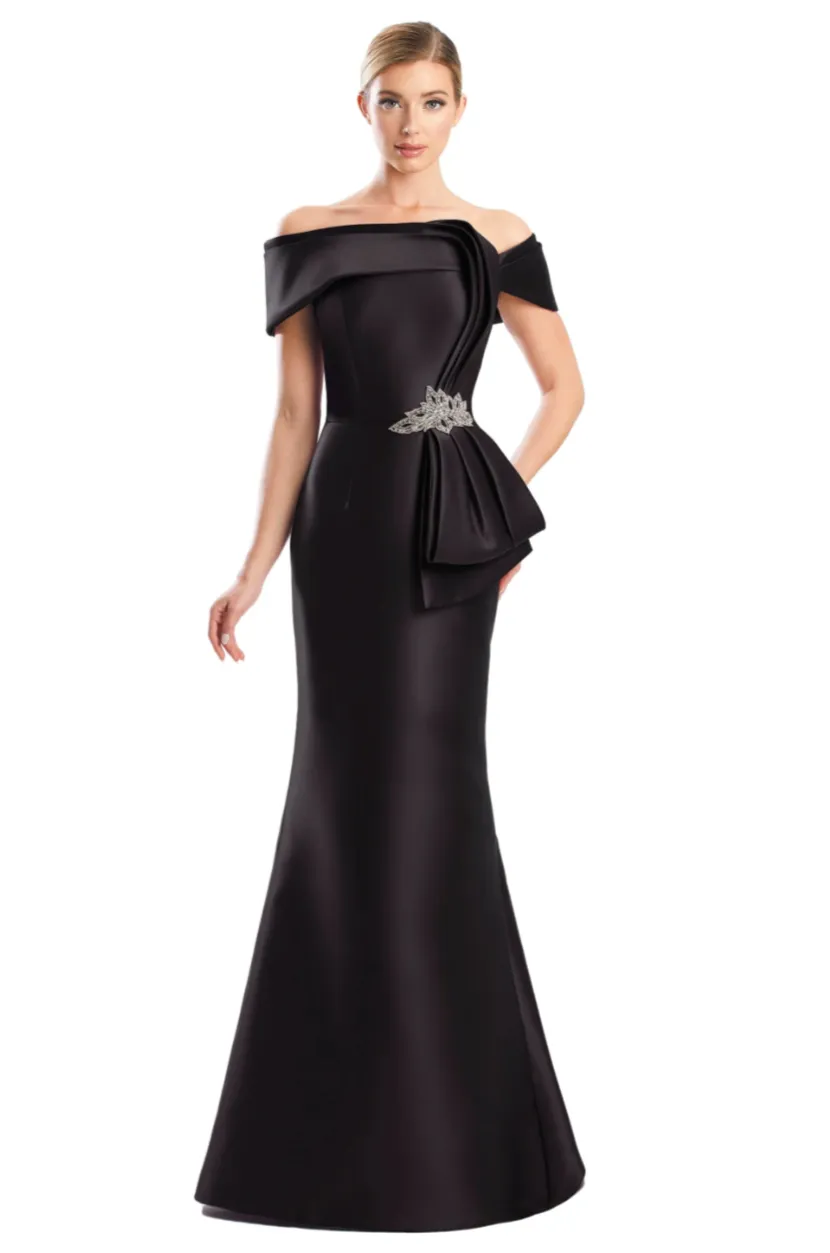 Alexander by Daymor - 1783: Off-the-Shoulder Gown with Statement Bow