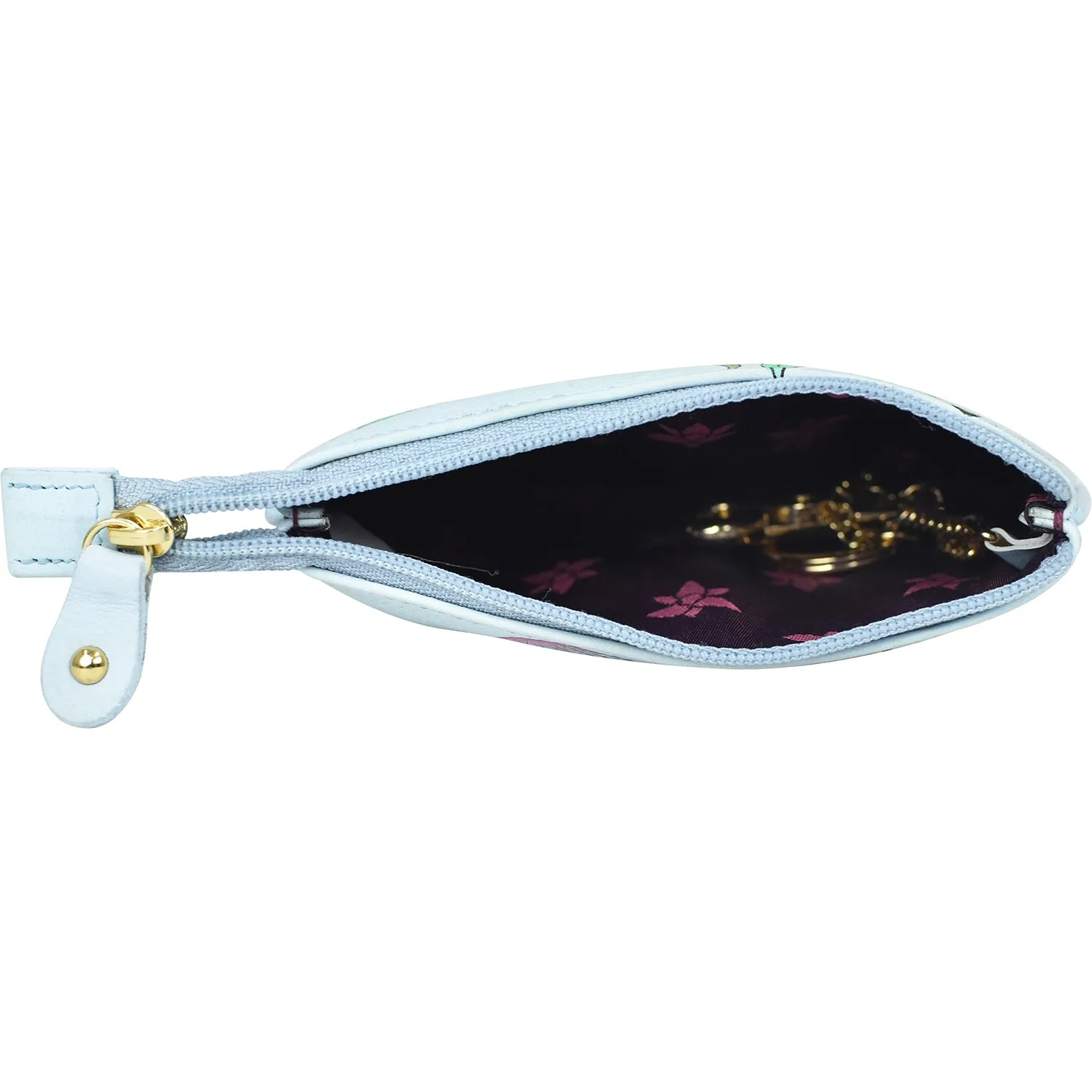 Anuschka Medium Coin Purse Underwater Beauty Leather