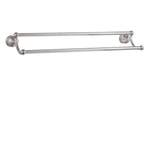 Aquabrass wallmount double towel bar bath accessory