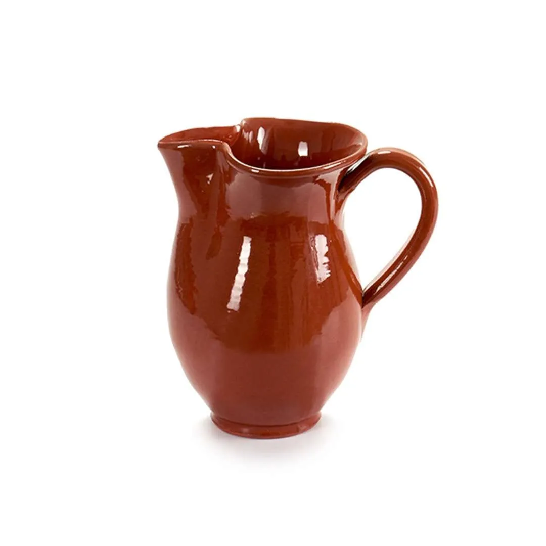 Arte Regal Brown Clay Jug Jarra 0.5 Liter