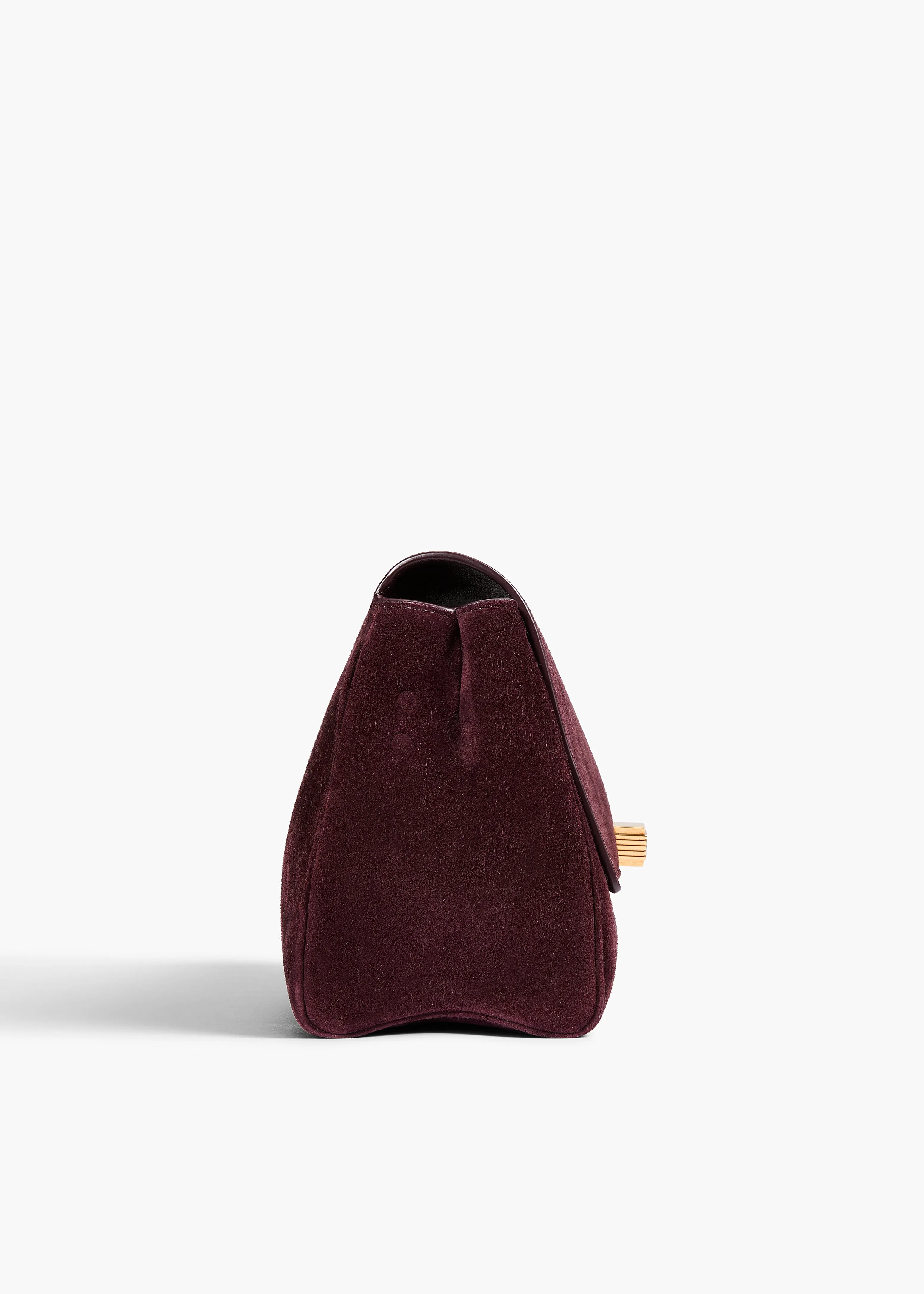 Audrey Crossbody Bag in Eggplant Suede