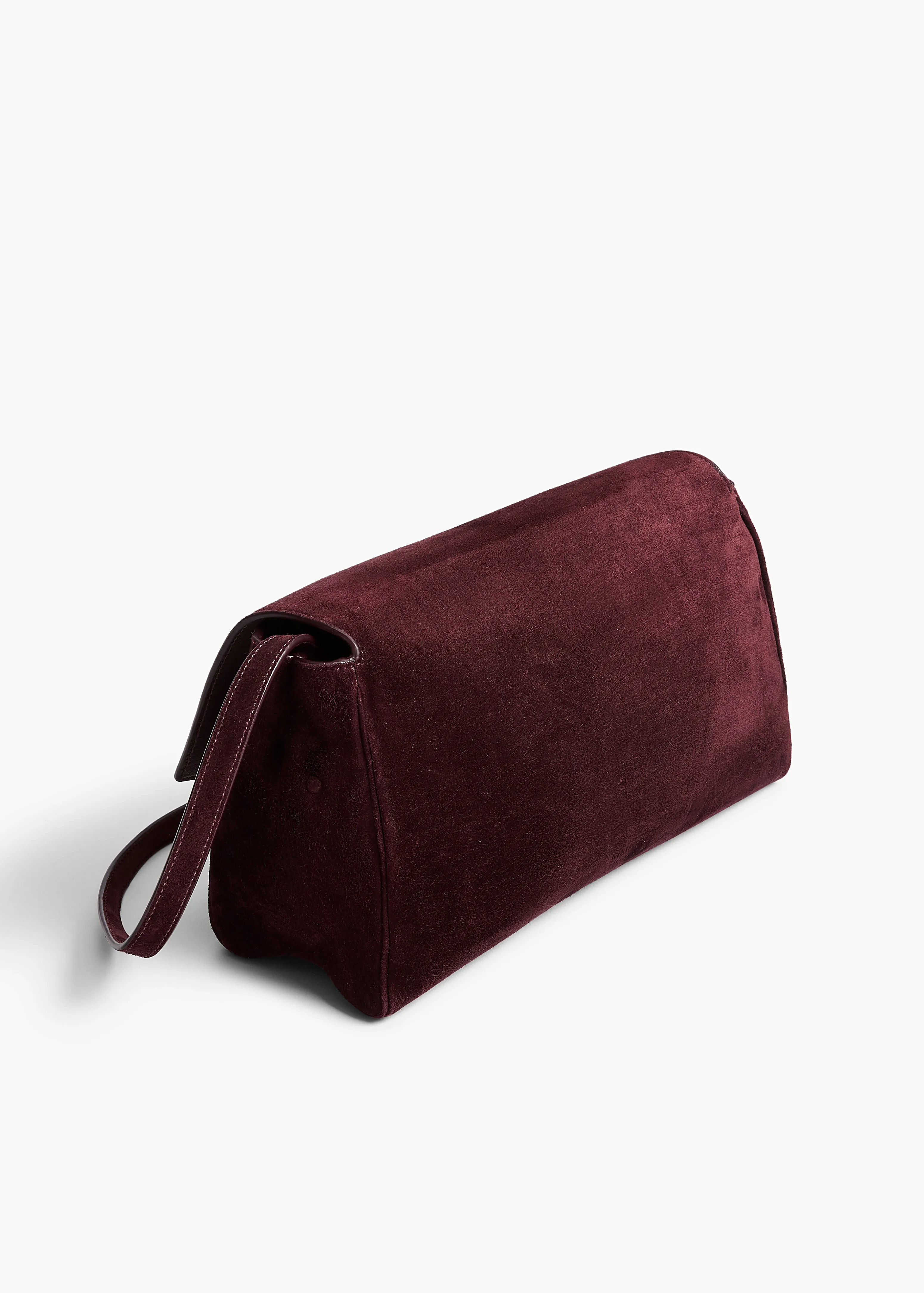 Audrey Crossbody Bag in Eggplant Suede