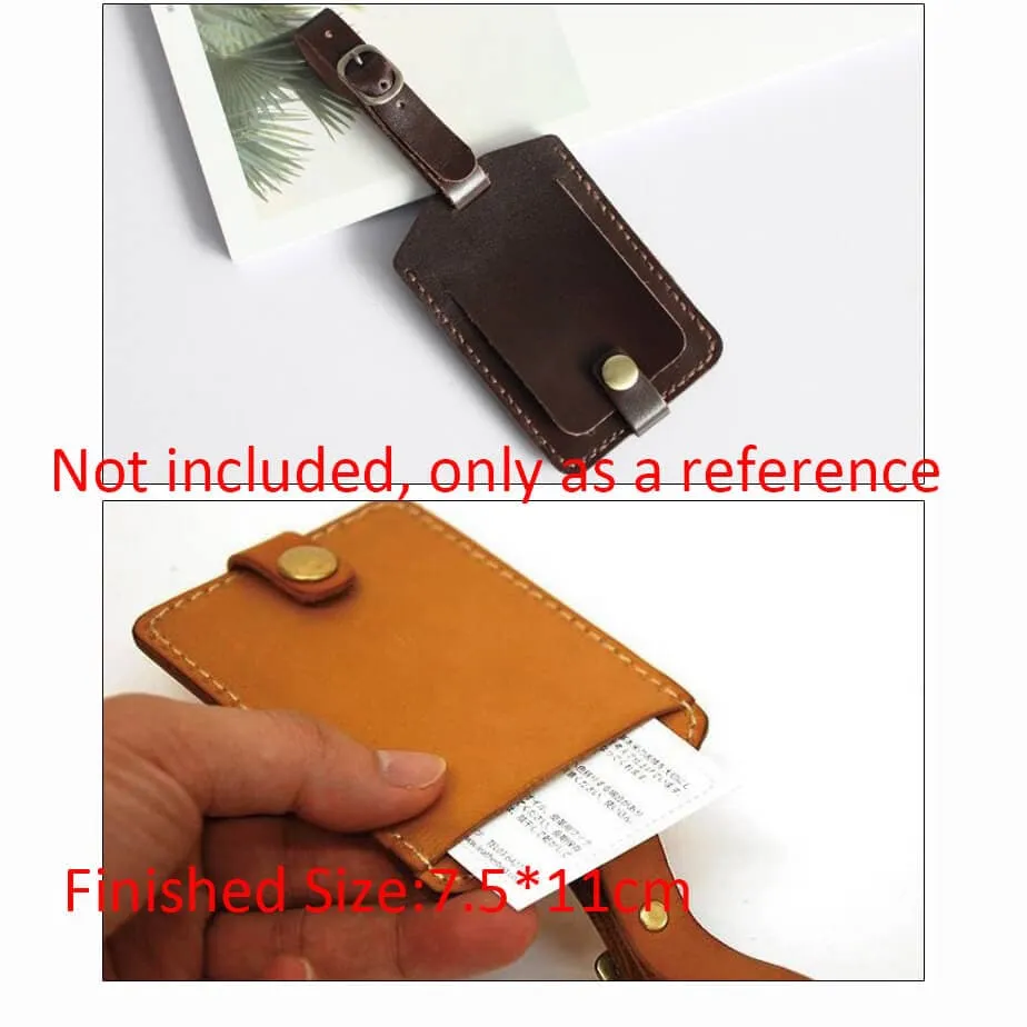 BABYLON™ Leather Name Tag Card Holder Pattern AAB-76