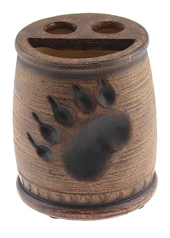 Bear paw print Toothbrush or Pen Holder