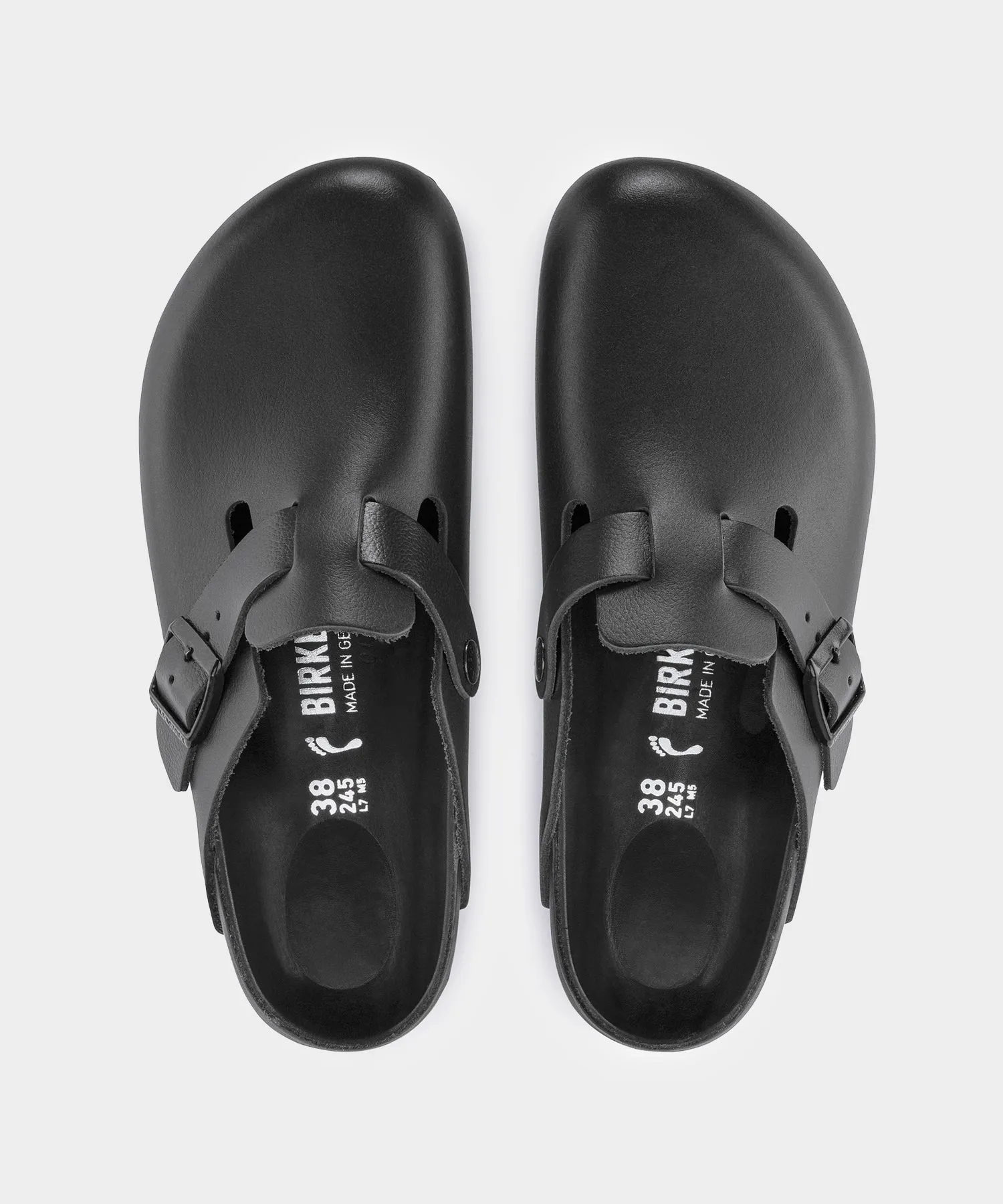 Birkenstock Boston Exquisite in Black Leather