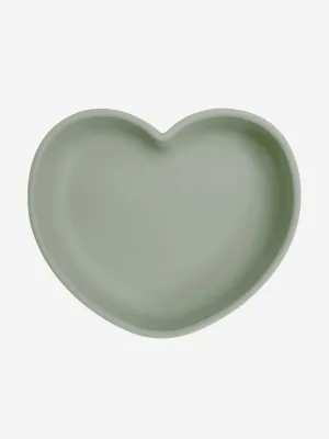 Bloom Bambini Silicone Heart Shaped Suction Plates in Green