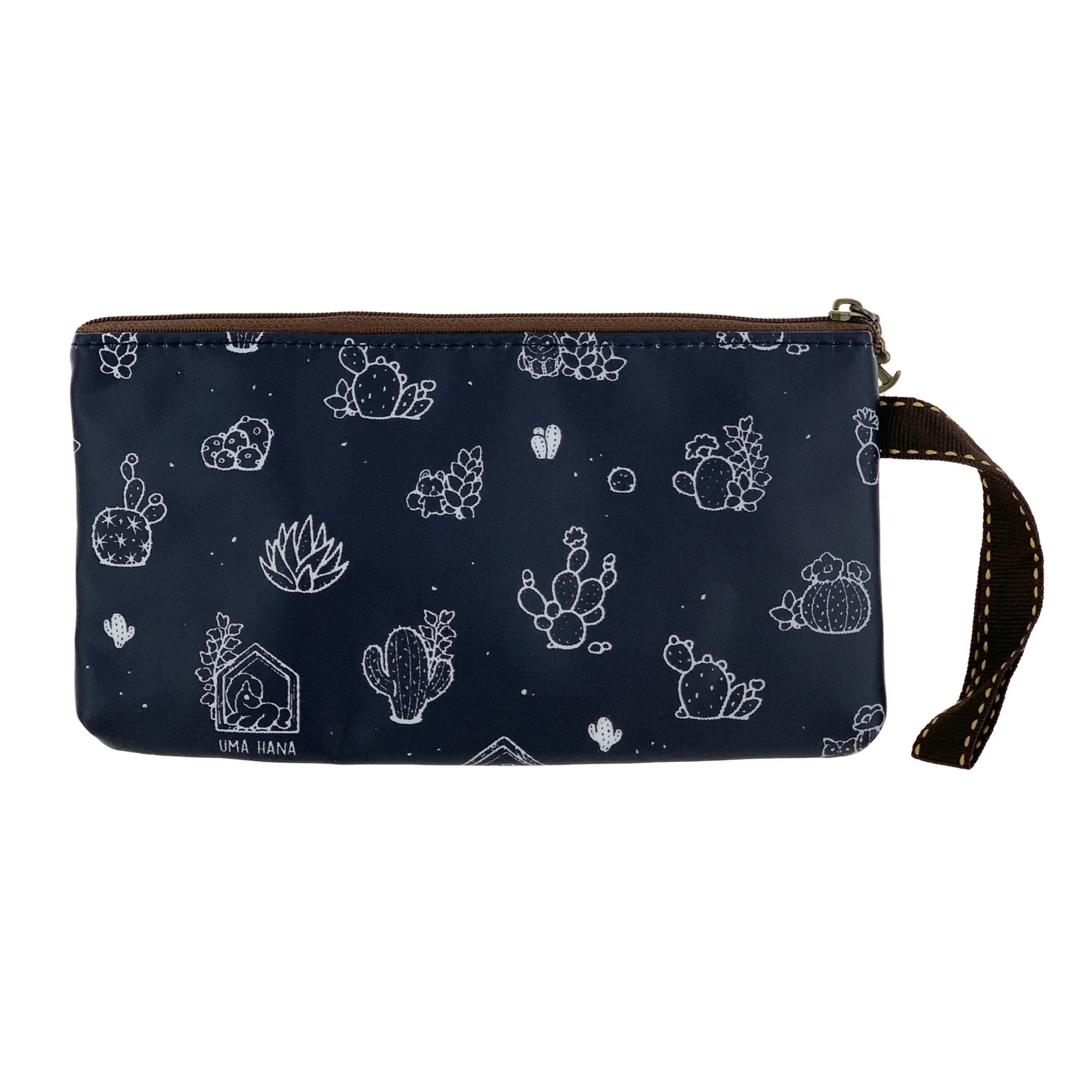 Blue Cactus Long Coin Purse