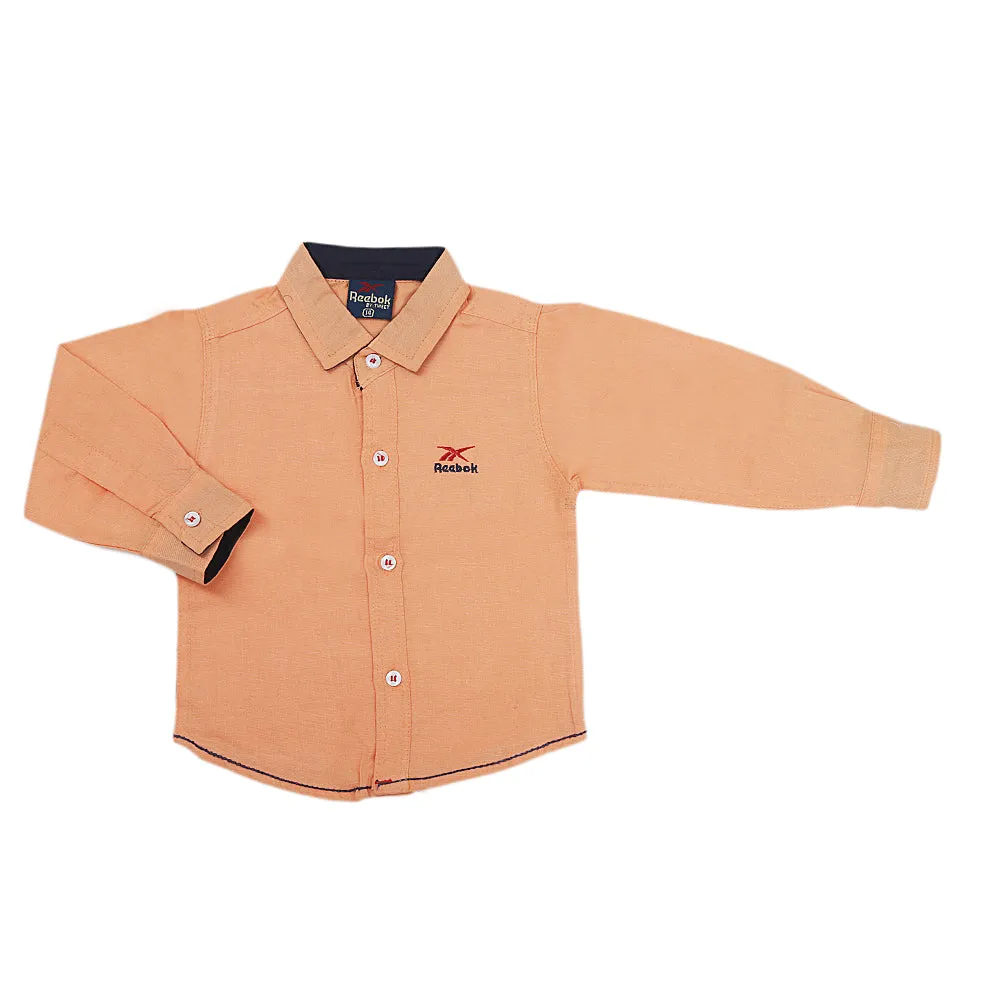 Boys Casual Shirt - Peach