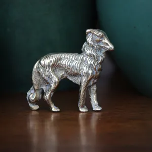 Brass Borzoi Hound Sculpture