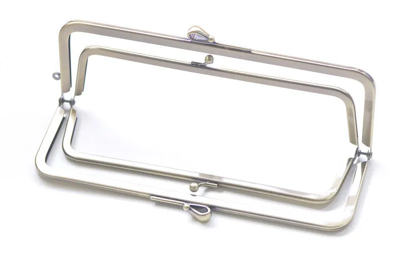 Bronze Double Purse Frame Glue In Handbag Hanger 20.5cm x 6.8cm