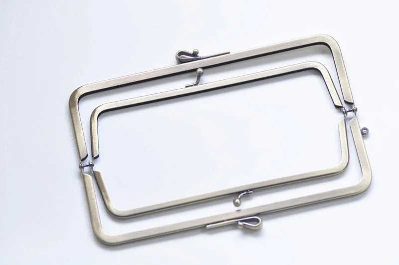 Bronze Double Purse Frame Glue In Handbag Hanger 20.5cm x 6.8cm