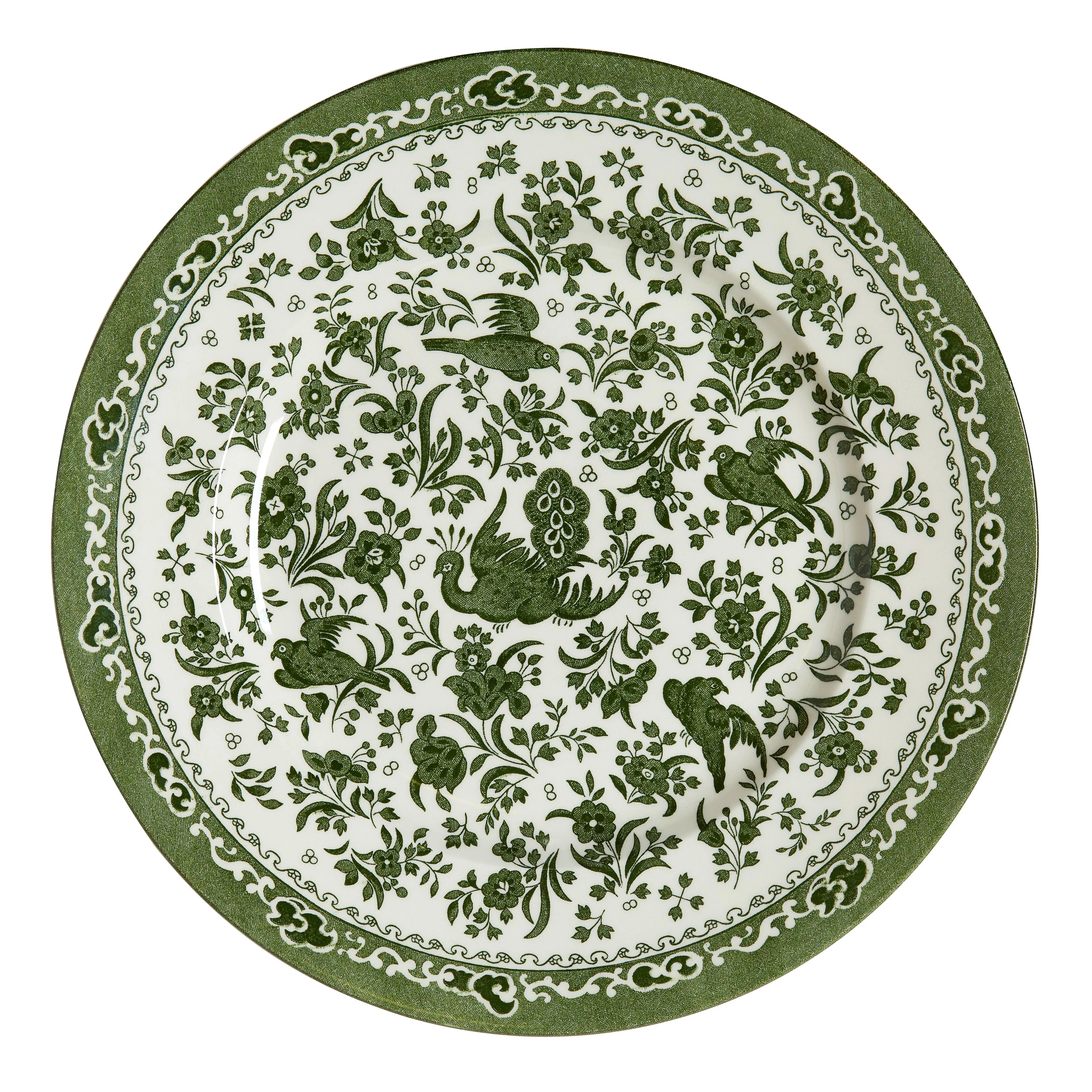 Burleigh Green Regal Peacock Dinnerware