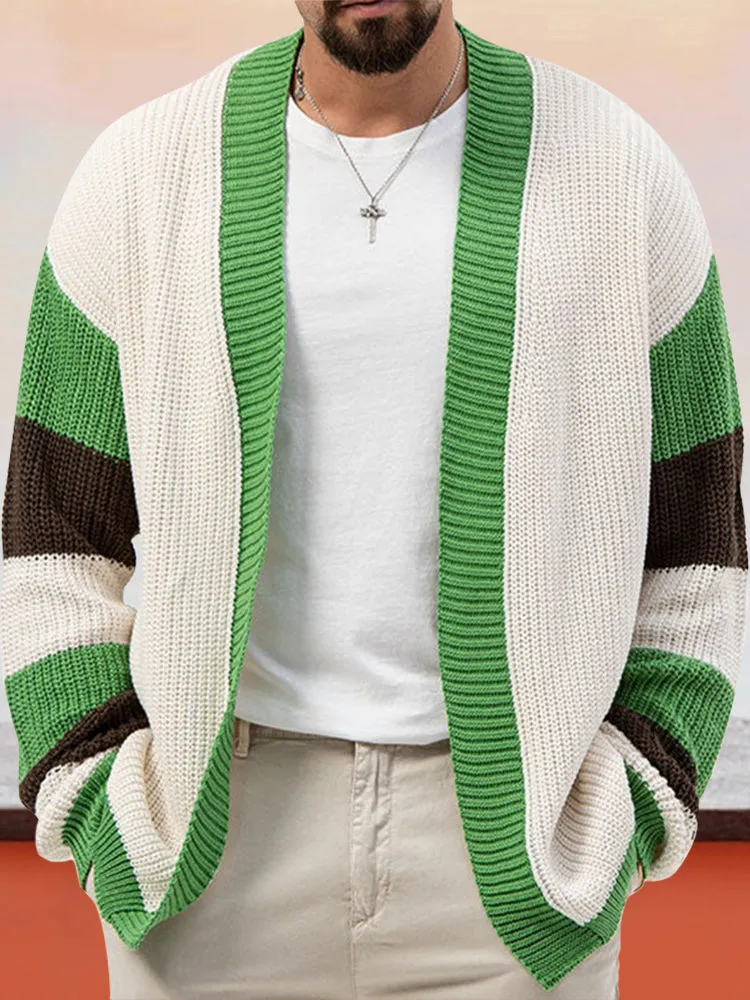 Casual Soft Splicing Cardigan