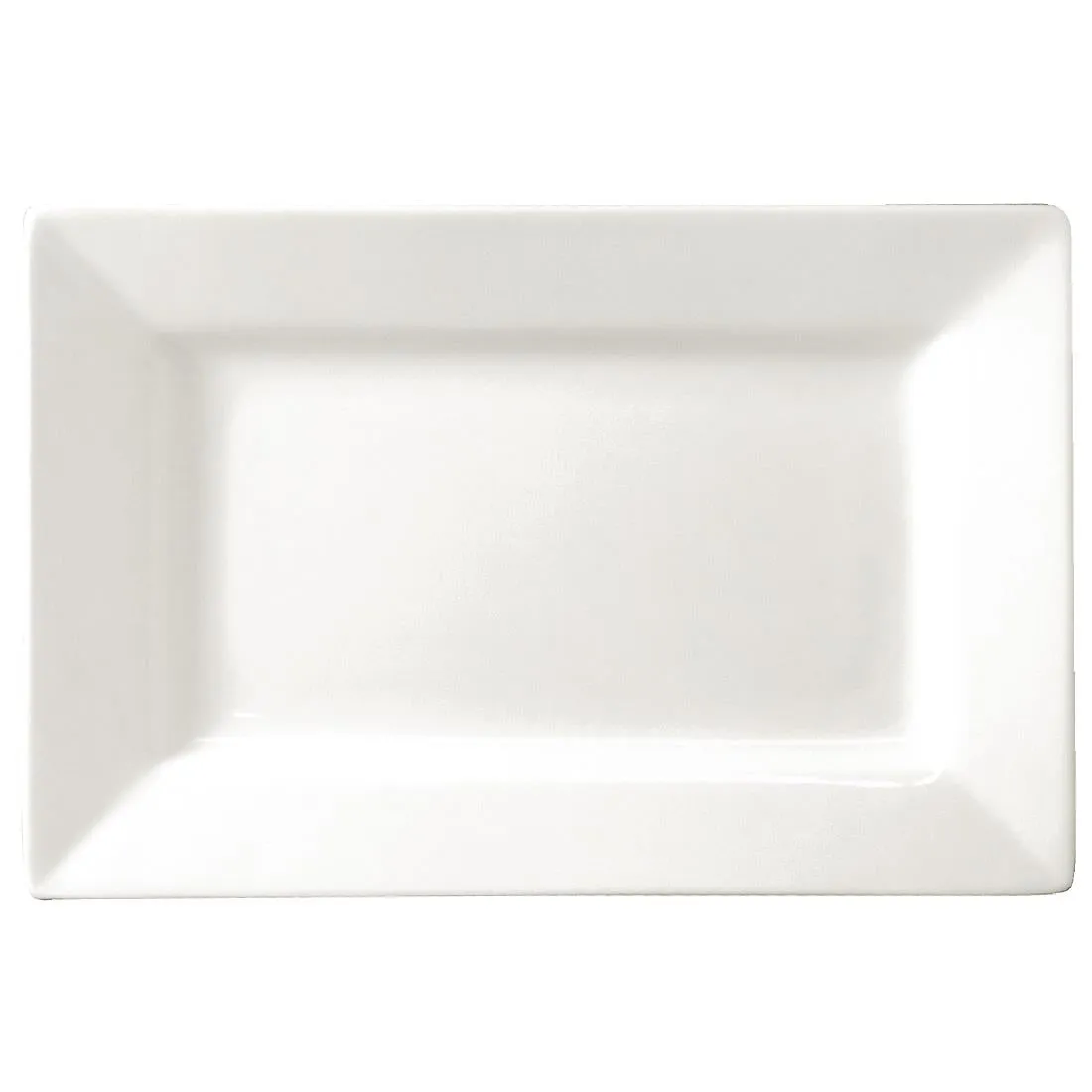 CD630 Lumina Wide Rim Rectangular Plates 257x 155mm (Pack of 4)