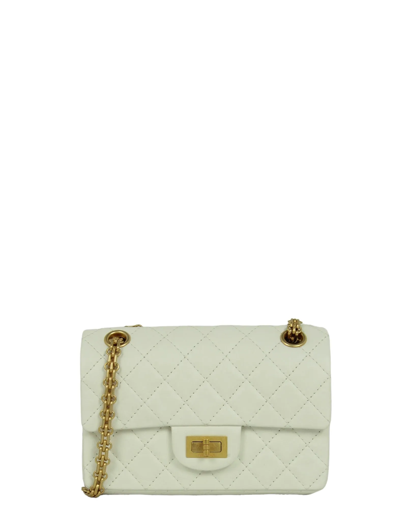 Chanel 2024 White 2.55 Mini 224 Reissue Flap