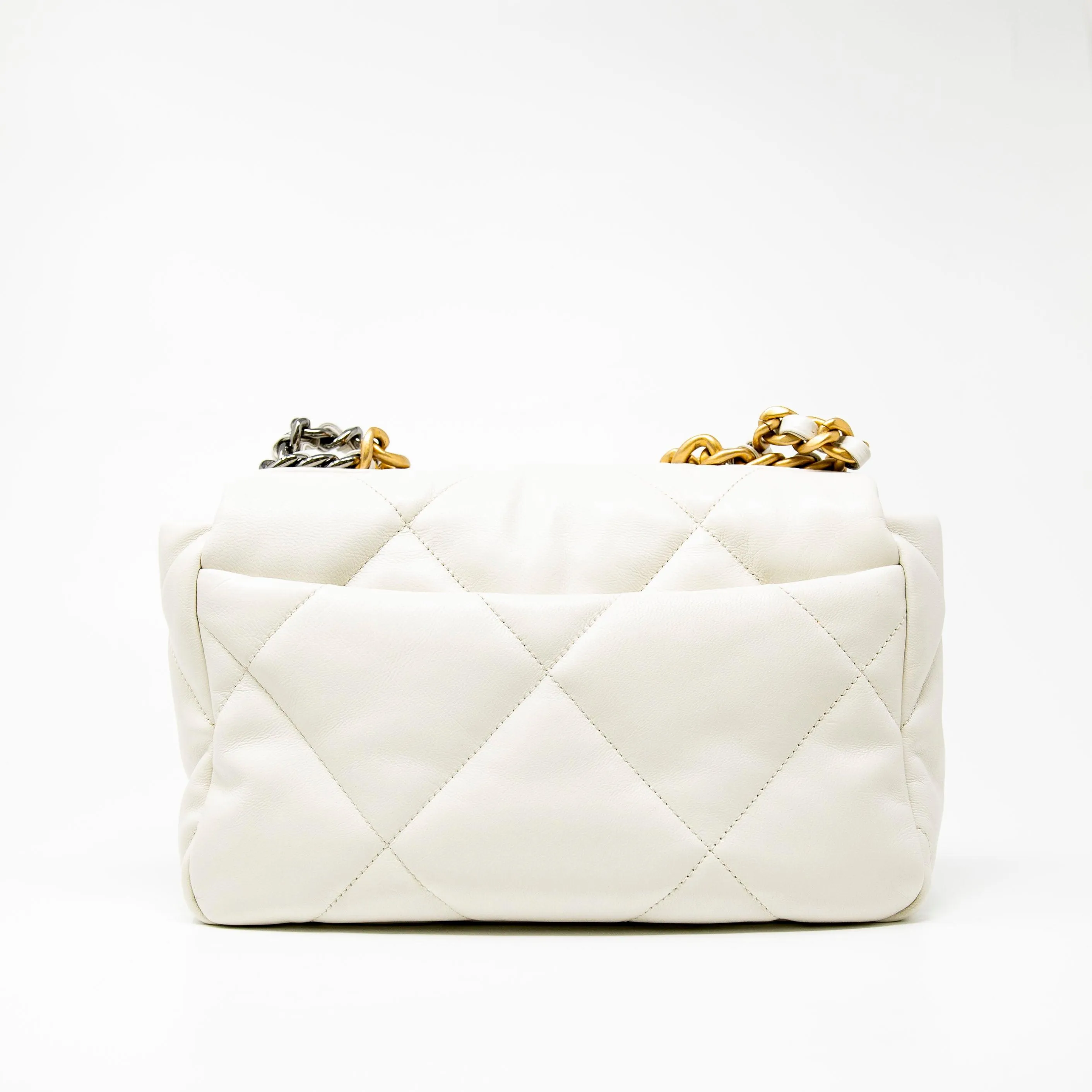 Chanel White Small 19 Flap