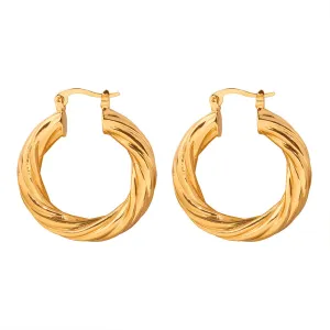 Chic Distorted O-shaped Copper Earrings - Everyday Genie Collection