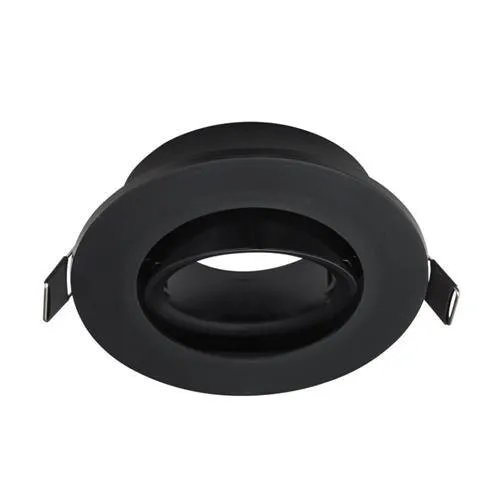 Coastal Black Polycarbonate Round Down Light Holder with Bayonet Lock, Tilt DL122