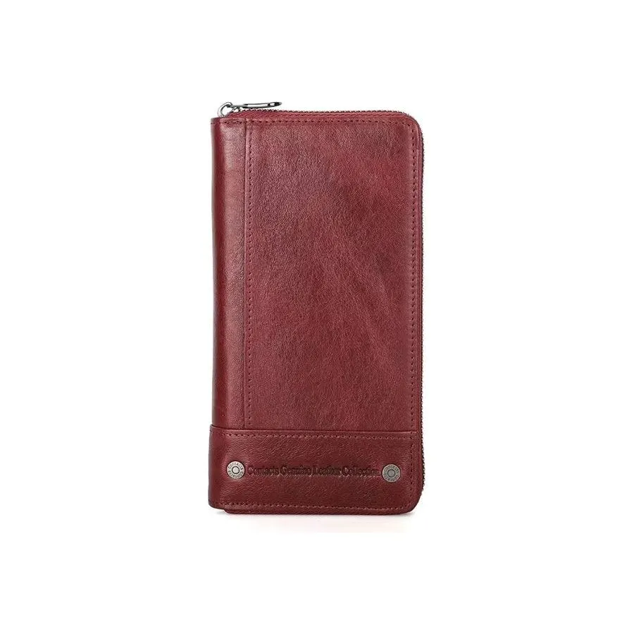 CowLuxe Classy Long Leather Men's Wallet