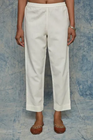 Cream Narrow Leg Trouser