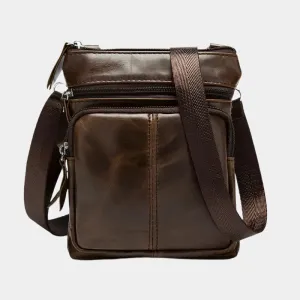 Crossbody Leather Shoulder Bag - Cross & Crown