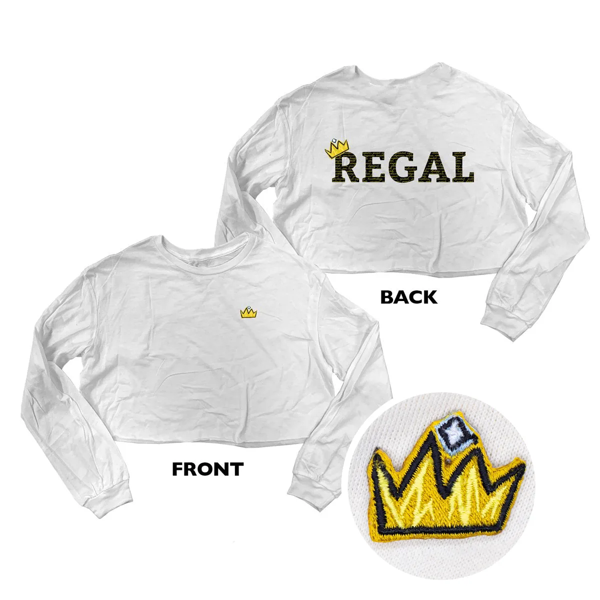 Crown My Regal Cropped Long Sleeve