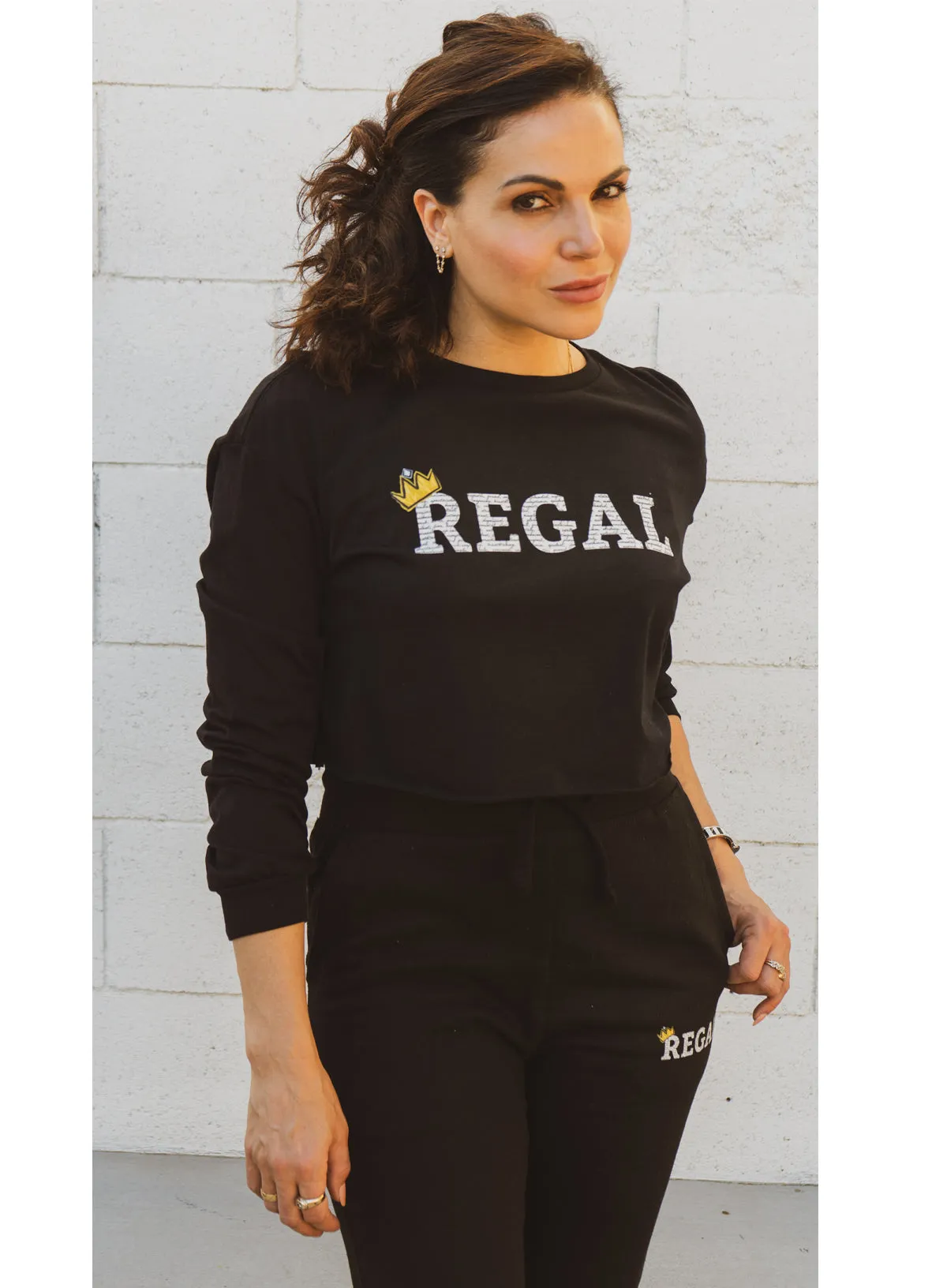 Crown My Regal Cropped Long Sleeve