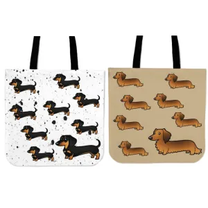 Dachshund Cotton Tote Bag