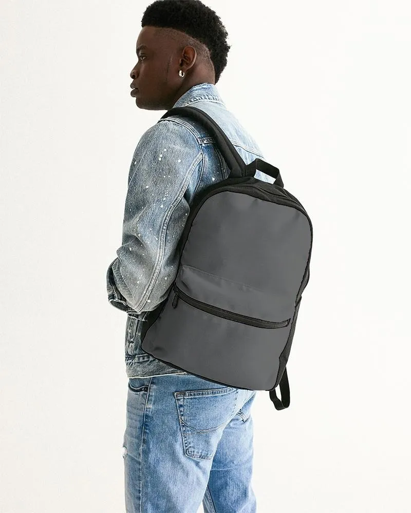 Dark Gray Canvas Backpack | Dark Pale Gray | C0M0Y0K80