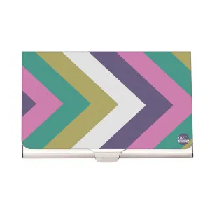 Designer Visiting Card Holder Nutcase - Chevron (Single Peak)