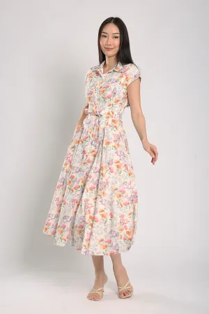 Dezza Midi Dress in Floral Prints