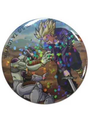 Dragon Ball Z - Frieza And Trunks Glitter Button