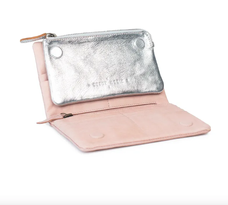 Dusky Robin Jane Purse - Dusky Pink/Silver