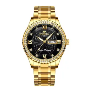 Elegant Steel Band Quartz Men's Executive Watch