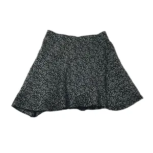 F&F Skirt Age 11 Black Asymmetrical Flared Spotty Pattern