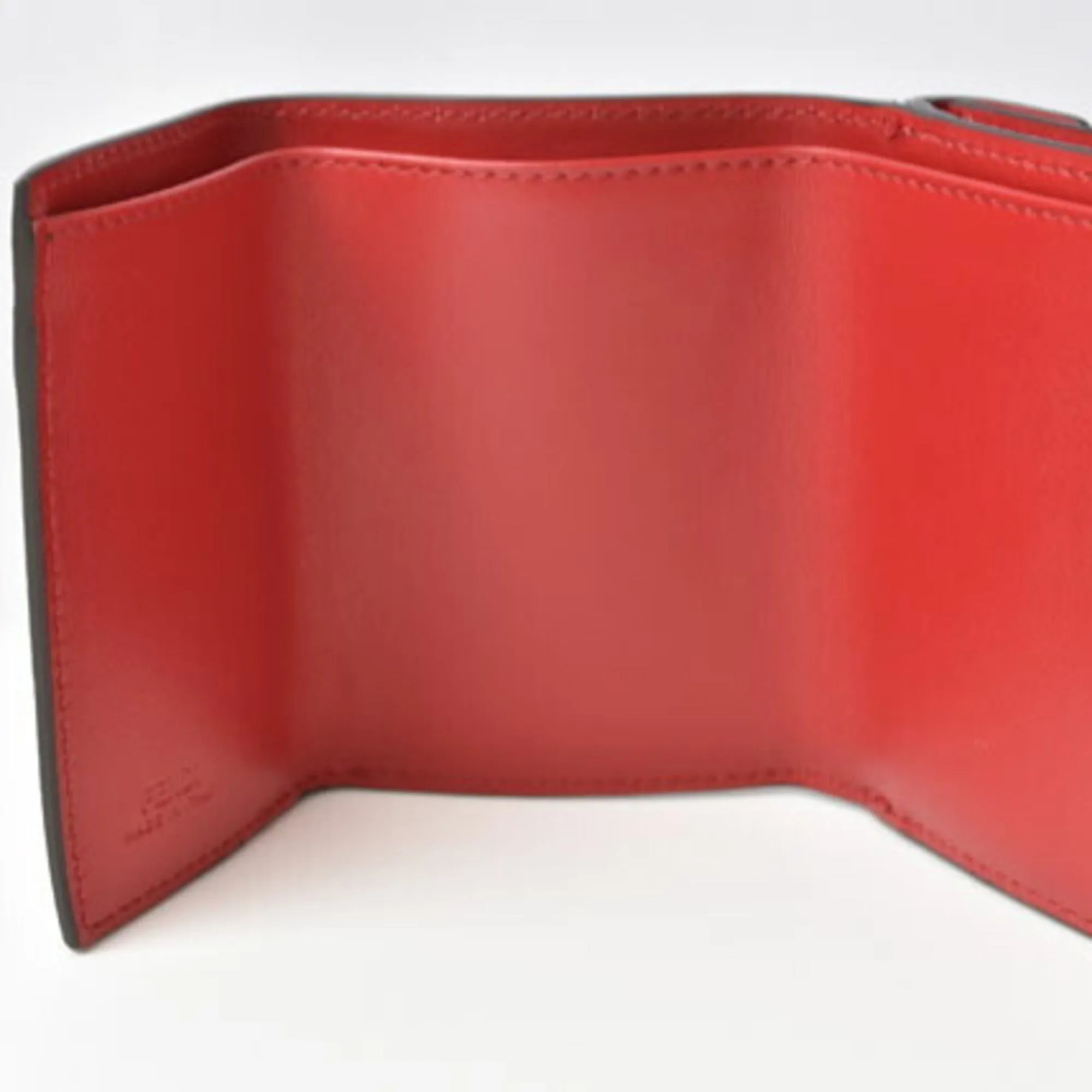 Fendi outlet FENDI trifold wallet F is IS micro 8M0395 ROSSO red